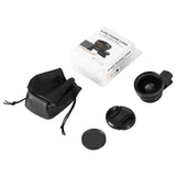 2 In 1 Professional Mobile Phone Camera Lenses Magnifiers Clip-on Fish Eye 15X Macro 0.45X Super Wide Angle Lens