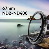 67Mm ND2-ND400 Filter Universal Phone Clip With Threaded Adapter Ring Cold Shoe For Iphone 16 15 Galaxy S24 DSLR