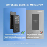32GB MP3 Player For Sports Runners With Bluetooth, Hifi Sound Music Player, Built-In HD Speaker Voice Recorder Radio