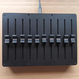USB/type-C interface DAW software, 10-channel MIDI controller faders - customizable CC messages
