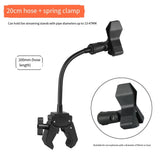 1pc 20cm Microphone Stand Flexible Gooseneck Microphone Stand With Clamp Perfect For Any Microphone Portable Audio Accessories