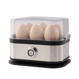 200W Electric Breakfast Egg Cooker 6-Egg Boiler Steamer Egg Custard Steamer Food Warmer for Quick Meals Compatible 110V/220V