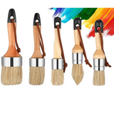 E-Easy To Use-11Pcs Chalk Stencil Brushes Set Wooden Handle Template Brushes For Chalk Paint Stencil Projects Furniture DIY Art