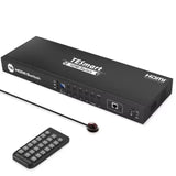 TESmart 16 Port HDMI Switch 4K UHD 3840x2160@60Hz With RS232 LAN Port Support HDCP 2.2 EDID 16x1 Video Switcher Box
