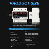 Multifunctional Microcontroller Based 3P Voltage Protector Digital Display Voltage Meter Adjustable Voltage Protective Device