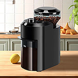 Stainless Steel Auto Burr Coffee Grinder 2-12 Cup Adjustable Detachable 500RPM Electric Bean Mill Home Barista Coffee Lover Use