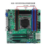 C612 IPC nas soft routing X99 main board E5-V3V4 quad network 2.5G 10sata MATX