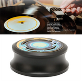LP Record Weight Stabilizer Record Clamp Turntable Disc Stabilizer For Vinyl Record Player Turntables Phonograph, Durable Black