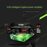 Home two-way digital amplifier, car audio Bluetooth 12V power amplifier, 2-channel amplifier G30
