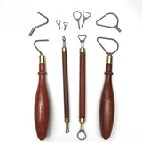 4-piece SetCarbide Clay Sculpture Scraper Heads Pottery Trimming Big Loop Tools Accessories Carved Sludge Shaper-tool