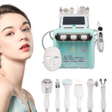 8 In 1 Oxygen Water Dermabrasion EMS Oxygen Jet Peel Diamond LED Facial Mask Microdermabrasion Skin Care Beauty Equipment
