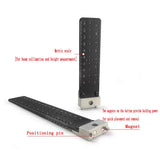 Magnetic Height Gauge for Optical Laboratory – Beam Height Measurement Ruler with Locating Pin