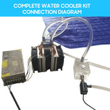 DIY 180W Home Fish Tank Cooler Chiller Cooling-water Machine Chiller 12V Semiconductor Refrigerator Water Cooler Aquarium Chille