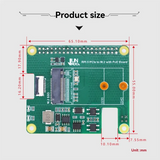 For Raspberry Pi 5 Pcie To M.2 Interface With Poe Ethernet Power Supply Expansion Board Nvme Protocol HAT+