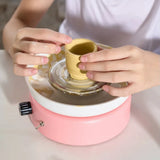 Electric Pottery Wheel for Kids – Portable Desktop Clay DIY Machine with Aluminum Turntable, Speed Control, Forward/Reverse