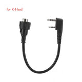 Noise Cancelling Aviation Mic Speaker PTT Microphone Headset Replacement Plug Head Cable for Baofeng Kenwood Motorola ICOM Radio