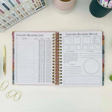 Educational Reading Planner for Book Lovers 12 Undated Monthly Log and Review Book Tracker Journal Study Lovers Tracking Reviews