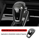 Suitable for Porsche Genuine Carbon Fiber Replaceable Gear Lever Cover New Cayenne and New Panamera for Lossless Installation