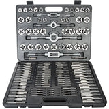 For Cutting External & Internal Threads Metric 110Pcs Tap and Die Set High Speed Steel Titanium Tap and Die Combination Set