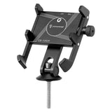 Aluminum Alloy Bicycle Cell Phone Holder Shockproof Cycling Phone Bracket with 6mm Screw Cushioning Pad for Stem/Handlebar Mount