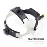 Premium Wireless Headlight Head Wear Adjustables Angle Warm / White Light Headband Surgicals LED Lamp