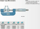 Professional Ratchet Stop Caliper Type Micrometers 0-25mm 25-50mm 50-75mm 75-100mm