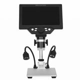 Digital Microscope 7 Inch Large Color Screen Large Base LCD Display 12MP 1-1200X Continuous Amplification Magnifier With A G1200