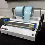 AC 220V Dental Sterilization Pouch Sealing Machine with Adjustable Temperature & Stand