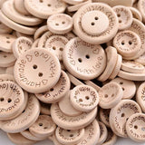 500pcs Round Wooden Sewing Buttons Decorative