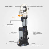 Cordless Electric Hydraulic Clamp Pz-300 Portable Battery Crimping Tool for Copper Aluminum Cable Terminal 16-300mm New