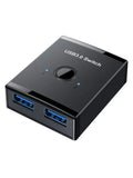 USB3.0 Bidirectional Switch 1 Input 2 Output Hub Keyboard Mouse USB Drive Printer Sharing Cable Splitter for Computer Notebook