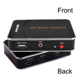 HDMI Video Capture Card CVBS AV Grabber Recorder for PS4 DVD Camcorder Camera Recording To USB U Flash Drive with Mic in TV Loop
