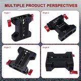 Multifunction Camera Base Plate With 15Mm Rod Rail Clamp For Dslr Camera Shoulder Rig Support Accessories
