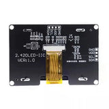 2.42 Inch OLED Display Module 128X64 LCD HD Screen Module SSD1309 4 Pin IIC Serial Interface For Arduino UNO R3