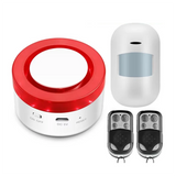 Tuya Smart Home Security Alarm System Kit Wifi Wireless Burglar Alarm Home Shop Burglar Motion Door Sensor