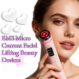 Household 4-color Beauty Device EMS Micro Current Facial Lifting Beauty Devices Red Blue Light Firming Skincare Instruments