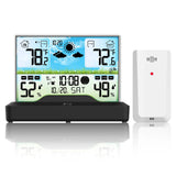Digital Weather Station Temperature Humidity Meter Alarm Clock Weather Forecast Frost Warning Indoor Outdoor Hygrothermograph