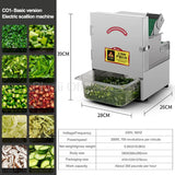 Multi-functional Vegetable Cutting Machine Canteen Commercial Cutter Leek Onion Automatic Small Slicer Pepper Ring Cutting Mach