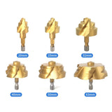6-PCS Blade Lift Drill Set PPR Water Pipe Repair Hot Melt Hexagonal Shank Rotary Groove Drill Bit Water Pipe Hole Opening Device