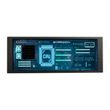 6.86inch 480x1280 Bar IPS LCD Monitor White/Black PC Case Monitor USB Port Built-in Theme Diy CPU GPU Temp