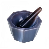 New deepened natural agate mortar with rod inner diameter of 50-120mm laboratory wear-resistant agate grinding bowl