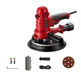 Handheld Drywall Sander with 360° Dual LED Light, Dustless Polisher, with 100pcs Sandpaper -AC 220V Electric Wall Putty Sander