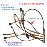 USB 8 Microphone Array 6 Microphone Array Driverless Can Be Used For Android Linux Windows