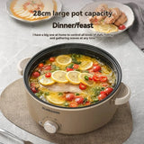 3L Electric Hot Pot - Non-Stick Multi-Cooker for Steaming & Cooking (Household Appliance, Fast Heating, Easy Clean, 800W)