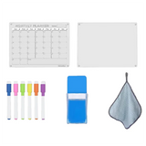1Set Magnetic Acrylic Calendar For Fridge Clear Fridge Calendar And Memo Magnetic Planning Boards Set Colorful