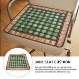 Jade Cushion 64pcs Jades Natural Jade Massage Cushion Germanium Stone Mat Massage Mattress Physiotherapy Bed Pad Mantenance