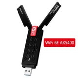 WiFi 7 USB WiFi card BE6500 6500Mbps USB3.0 802.11BE WiFi Dongle 2.4G/5G/6GHz Network Card For Win10/11 Driver Free