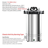 Digital Display Automatic Autoclave Sterilizer Overpressure Self-venting Labs Portable Sterilizer Medical Dental Steamer