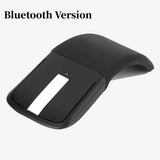 Arc-shaped Touch Folding Mouse Bluetooth/2.4G Optical Ergonomic Bluetooth Mouse 1200DPI Portable Cordless Mouse Smooth Office