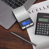 Solar Power Calculator Scale 200g 0.01g Precision Digital Jewelry Gold Gram Scales Blue LCD Portable Weight Balance 500g 0.1